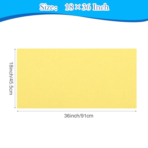 Felt Fabric 18" X 36" (Yellow) - color: Yellow, size: 18" X 36"