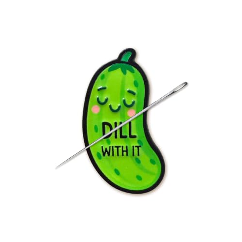 Funny Pickle Needle Minder, Needle Minder Magnet, Magnetic Needle Nanny Needlework Accessories