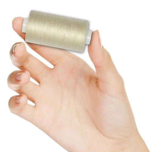 All Purpose Sewing Thread-2 Spools of Hand Polyester Sewing Thread for Sewing Machine for Hand and Machine Sewing(Light Beige, 2 spools) - color: Light Beige