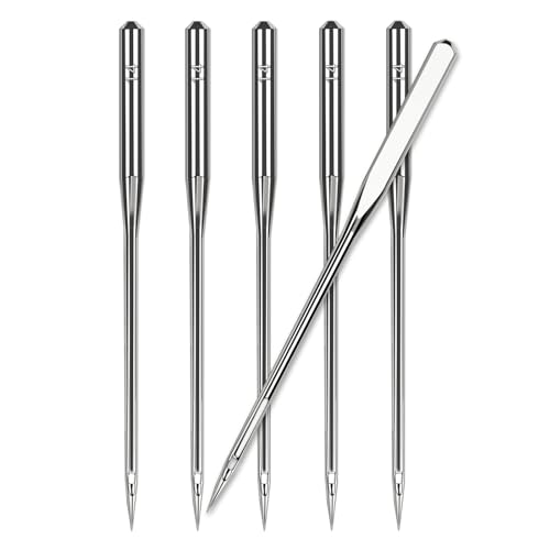 50 Pcs Universal Size 90/14 Sewing Machine Needles, Heavy Duty Sewing Machine Needles for Embroidery Leather Jeans, Compatible with Kind of Home Sewing Machine - style: 50pcs