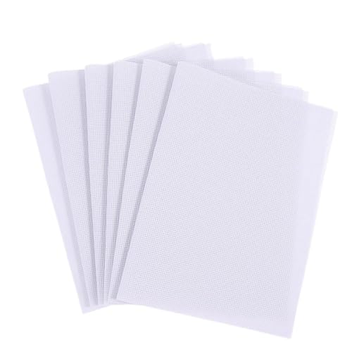 6 Pieces 11 Count Aida Cloth White Classic Reserve Aida Cloth,Cross Stitch Fabric, White Aida Cross Stitch Fabric for DIY