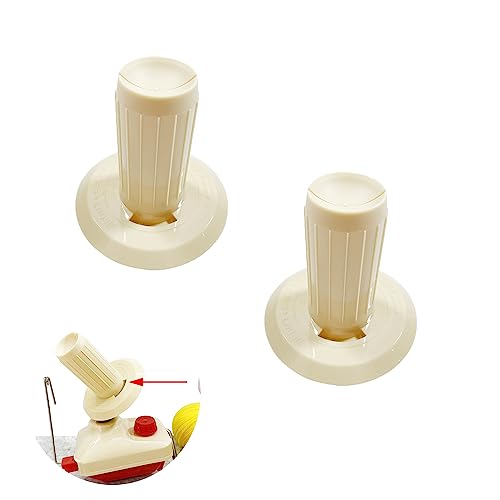 UtySty 2 Pack Yarn Winder Spindle Replacement Yarn Ball Holder Spare Cone Detachable Spinning Winding Head for Needlecraft Hand Operated Wool Spinner Fiber String Winding Machine Repair Parts