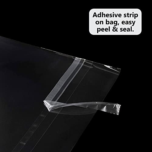 100Pack Acid-Free Crystal Clear Sleeves Storage Bags for 11x14 Photo - size: 11x14 100pack clear bags