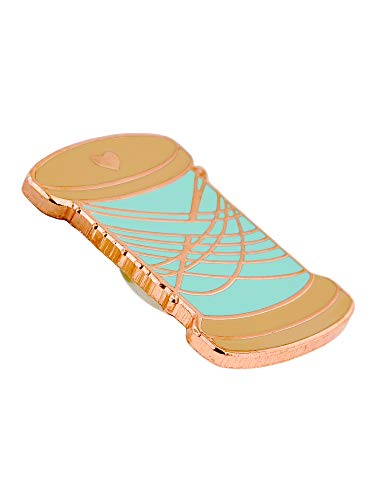 PinMart Sewing Magnetic Enamel Pin and Needle Minder - color: Sewing Lover Spool Copper Plated, size: 10 Pack
