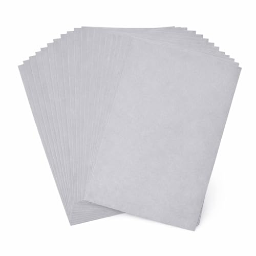 Mandala Crafts 9X12 20 Gray Self Adhesive Felt Sheets with Sticky Backing - color: Gray