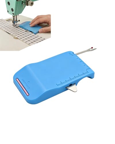 Magnetic Seam Guide with Scale & Seam Ripper for Sewing Machine(Blue) - color: Blue