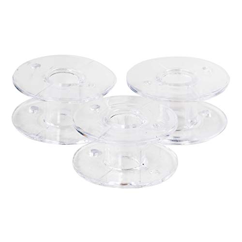 SINGER Class 15J Transparent Bobbins with Storage Case, 12 Count - size: 1 Count (Pack of 1)