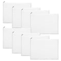 8 Pcs Canvas Zipper Pouch, 12x9'' Large Cosmetic Canvas Pouch With Zipper, Canvas Makeup Bags Plain for Women, Blank Bag Organizer Purse for Travel, Toiletry, DIY Crafts