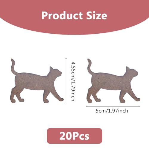DICOSMETIC 20Pcs Wooden Animal Bobbin Embroidery Floss Bobbin Wooden Cross Stitch Floss Holder Animal Card Thread Organizer Cat Bobbins Set Winding Plate for Sewing Supplies Needlework Thread Storage
