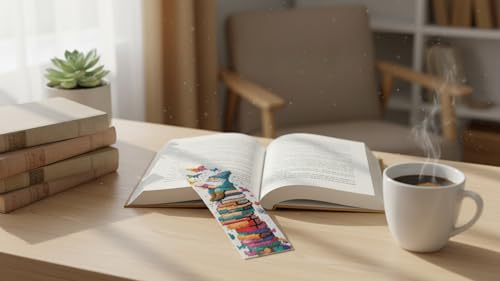 DYAIANGMU 6 Pcs Cross Stitch Bookmark Kit for Adults Beginner 2.3x7.8 inch - color: SQY010