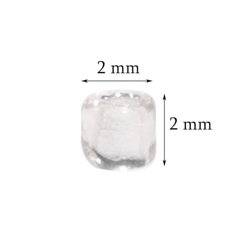 Glass Seed Beads Penta Angel 50g Mini Round Craft Loose Spacer Pony Beads for Earring Bracelets Necklace Waist Bead Jewelry Making（2mm, Silver - color: Silver