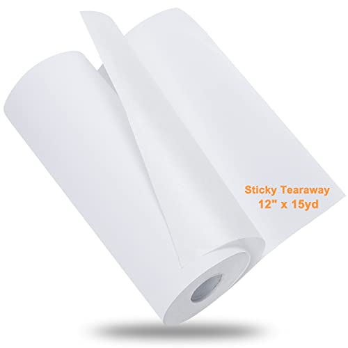 New brothread Sticky Tear Away Embroidery Stabilizer 12" x 15 Yd roll - size: 12" x 15 Yd