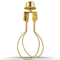 Clip on Lampshade Adapter, Shade Light Bulb Clip Adapter(1 Pcs, Gold) - color: Gold