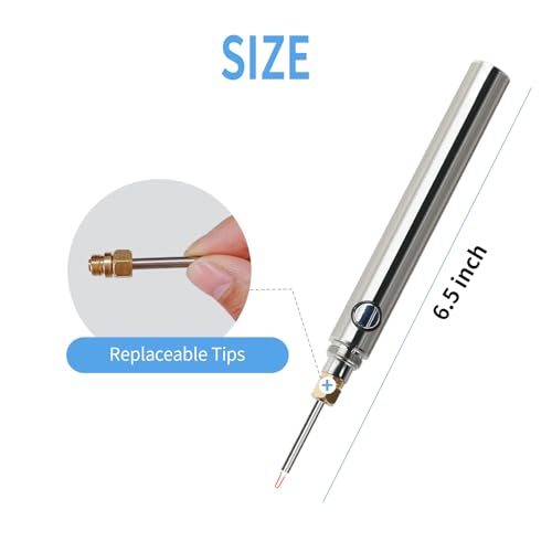 Gordepy Rechargeable Thread Zapper Tool USB-C Fast Charging Silver - color: Silver