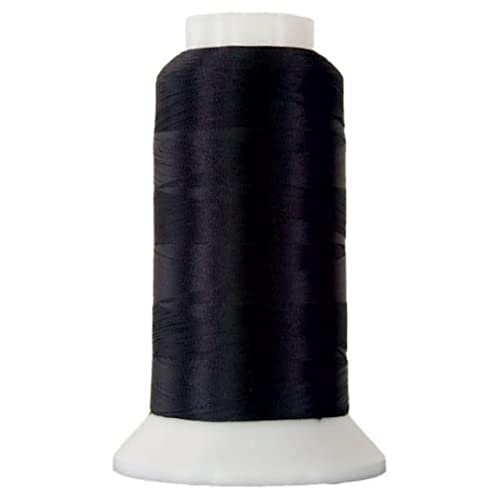 Superior Threads Bottom Line 2-Ply 60-Weight Polyester Embroidery Quilting Sewing Thread - 3,000 Yard Cone (#625 Black) - color: Black, size: 3000 yd