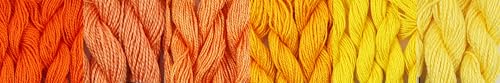 KCS 150 Meters(162 Yards) Mercerized Pearl Cotton Crochet Needlepoint Thread,Size 5,6 skeins,Mixed Color 07 - color: 6color07, size: 6 skeins