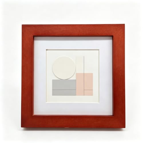 ZXT-parts Brown 6x6 Picture Frames with 4x4 Opening Mat.Brown 6x6 Square Photo Frame. Solid Wood, Perspex Panel, The Table or The Wall.Protective Film Must be Removed. - color: Brown