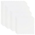 16 PCS Embroidery Fabric Cloth Pre-Cut Hand Embroidery Fabric 4 Sizes 5.9 to 11.8inch White Cotton Fabrics Cloth Squares for Embroiderys Garment Craft