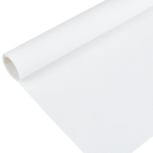 BENECREAT 18ct Plastic Cross Stitch Fabric, 39.3×11.9Inch Plastic Mesh Canvas Sheets, Cross Stitch Vinyl Aida Cloth for Craft Embroidery, Knit Crochet Projects and DIY Handicrafts - size: 39.37 inches x 11.93 inches