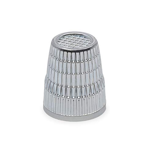 Dritz 3062 Slip-Stop Thimble, Medium , Silver - size: Medium