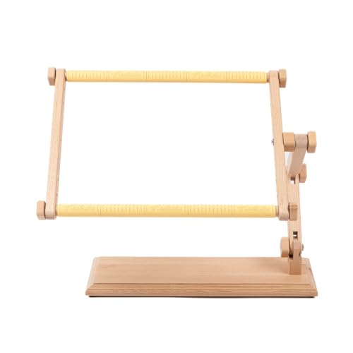 Needlework Table Hands-Free Stand Penguin with Adjustable Frame Tapestry Cross Stitch Embroidery Frame Holder (Beige, 30x40 cm (11.8" x 15.7")) - size: 30x40 cm (11.8" x 15.7")