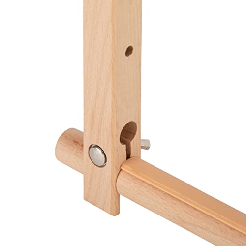 Tahanson Scroll Embroidery Frame - Beech Wood Holder for Quilting, Needlework, Embroidery, Sewing and Crafts - Complete with Cross-Stitch Needle Case