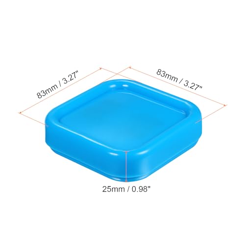 HARFINGTON 2pcs Magnetic Pin Cushion Square Sewing Pin Holder Light Blue - color: Light Blue