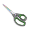 LIVINGO Fabric Scissors 9.5" Professional Sewing Shears All Purpose - color: Gray / Green, size: 9.5"