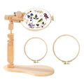 Sherbo Embroidery Hoop Stand with 6 and 7 Inch Hoops, Cross Stitch Holder - style: Standard