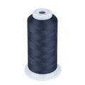 Simthread 100% Cotton Thread 50wt 1641 Yards Navy for Home Sewing Quilting Machine - color: Navy