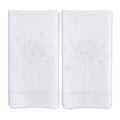 Bathroom Hand Towels Set of 2, White Dandelion - color: White Dandelion