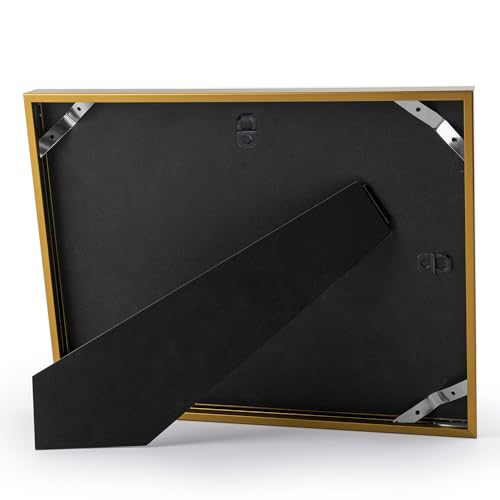 Golden State Art 8.5x11 Bronze Aluminum Certificate Frame Real Glass Front - color: Bronze(No Mat)