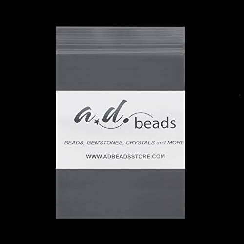 AD Beads Natural Gemstone 8mm Round Loose Beads Big Hole 2.5mm Sized 40pcs (Black Lava Stone) - color: Black Lava Stone