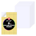 Hygloss Sticky Collage Boards - 6 Pack 3" x5” Self Stick Collage Boards for Kids - Peel & Stick Mounting Boards for Art Projects, School Crafts, Classrooms, and DIY Displays - size: 6-Pcs, style: Rectangle 3" x 5”