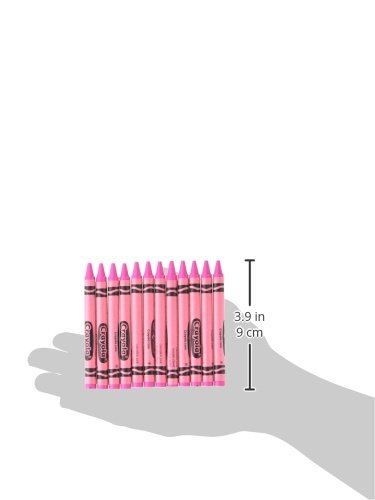 Crayola Crayons in Pink, Bulk Crayons, 12 Count (5208361010) - color: Carnation Pink