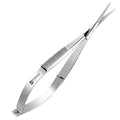 Eyebrow Micro Scissors 4.5” – Straight Castroviejo Stitch Cutting Scissors, Extra Sharp Spring-Action for Embroidery, ENT, Eye, Skin, Dental & Precision Grooming – 61050 - size: 4.5 inch (Pack of 1)