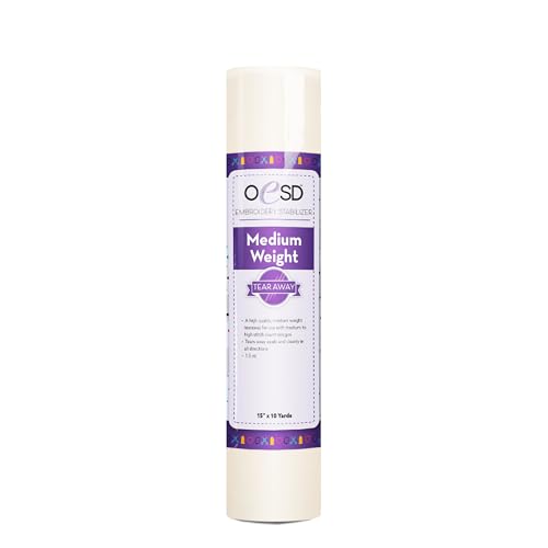 OESD Medium Weight Tear Away Embroidery Stabilizer 15" x 10 Yd Roll