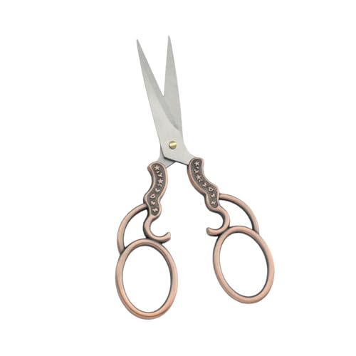 Vintage Sewing/Window Pattern Embroidery Metal Scissors Craft Artistry Handmade Paper Cutting DIY Tool