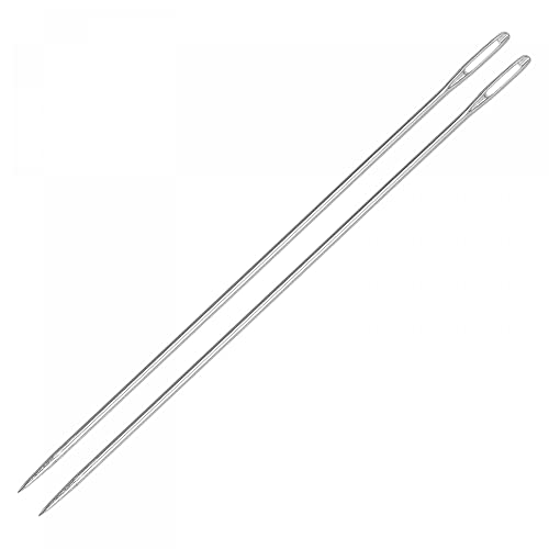 uxcell Long Straight Sewing Needles Embroidery Beading Needles Stainless Steel 6.89 Inch 20Pcs - size: 6.89 inch