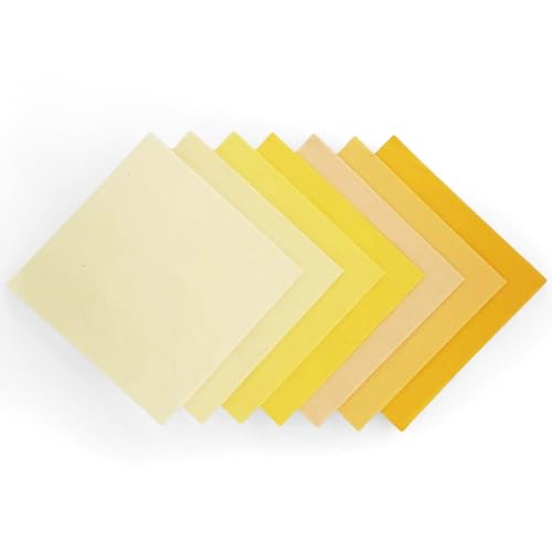 Cream Beige Solid Cotton Quilting Fabric Charm Pack 5" Precut Quilt Squares, 42 PCS 7 Shades (6 Each), Neutral Tone Medium Weight Fabric for Quilting Sewing - color: Iceam, size: 5 inch x 5 inch