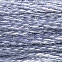 DMC 117-318 Mouline Stranded Cotton Six Strand Embroidery Floss Thread, Light Steel Gray, 8.7-Yard