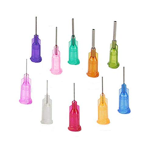 120Pcs 1/2" Industrial Liquid Dispenser Needle Adhesive Glue Dispensing Blunt Tip Luer Lock