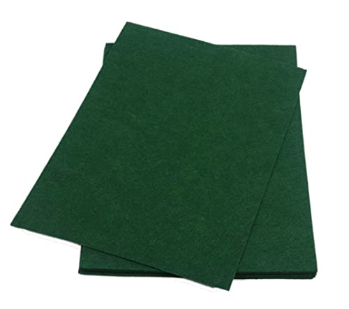 YYCRAFT Stiff Felt Sheets 9 Inch X 12 Inch - 24 Pcs Pack(Thickness:1.2mm) (Emerald Green) - color: Emerald Green