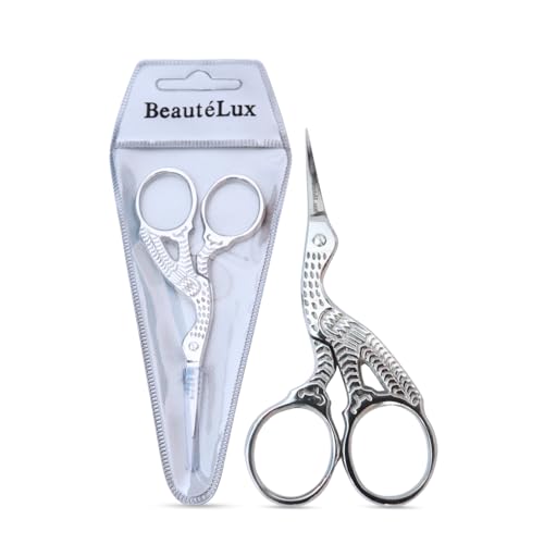 Stork Embroidery Scissors, 3.5 Inch, High Carbon Stainless Steel