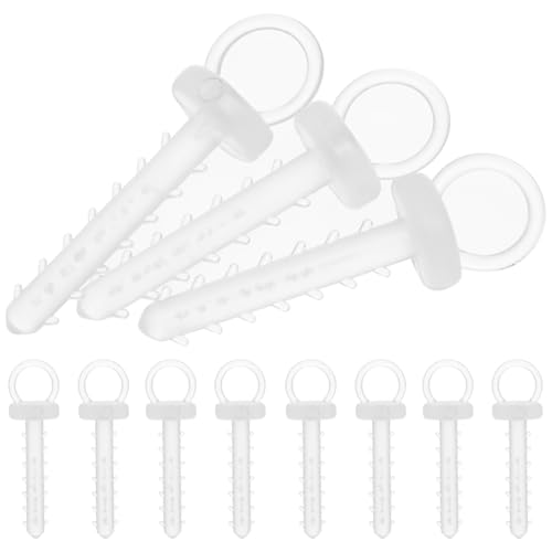 Christmas Foam Ornaments Hanger Caps: 100pcs Foam Ball Snap Locking String String Precut Hanging Ropes Precut Hanging Ropes Fasteners for Christmas Tree Ornament Supply