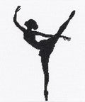 Lanarte Ballet Silhouette 2 Cross Stitch Kit - style: Ballet silhouette II