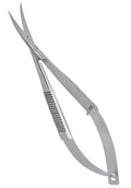 Micro Scissors 4.5" Curved Stainless Steel Embroidery Scissors Extra Sharp Applique Scissor Stitch Cutting for Eyebrow Trimming scissor for Grooming Sewing Arts & Craft Spring scissor.