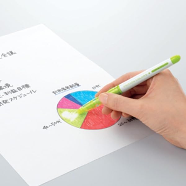 Pilot Frixion Colors Erasable Marker Pen, 6 Color Set (SFC-60M-6C)