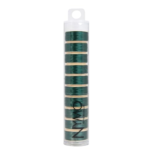 The Beadsmith Nymo Thread, Made of Nylon - size: Size D, 64 Yards, style: Evergreen