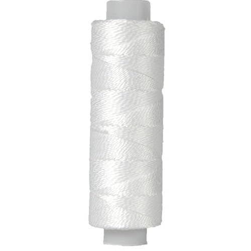 ThreadArt Pearl Cotton Thread Size 8, 75yd, White - color: WHITE